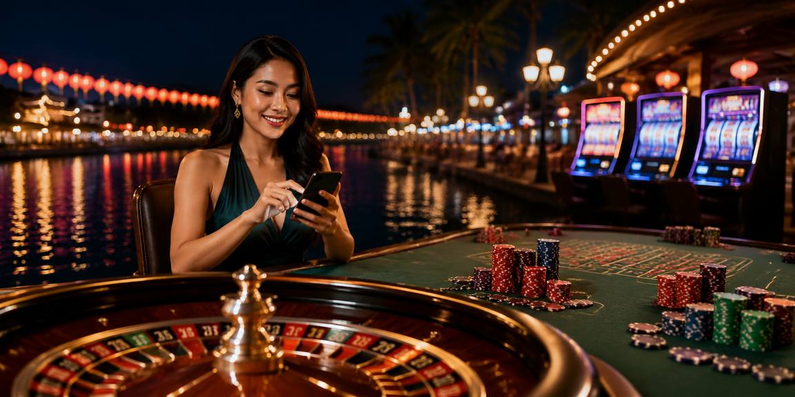 Meja Baccarat, Roulette dan Blackjack Hidup di Jari Anda
